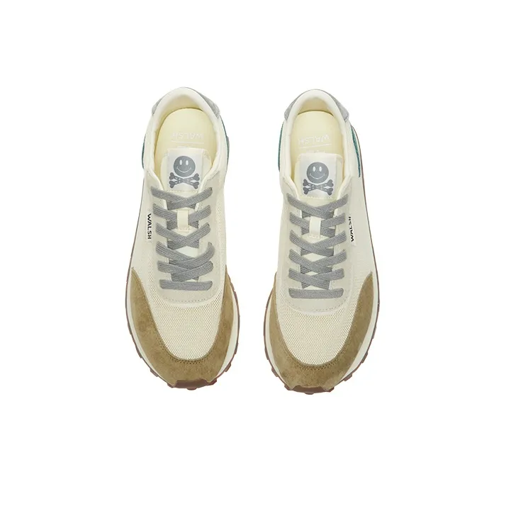 Norman Walsh Slip Resistant Breathable Lightweight Low Top Casual Shoes Unisex Beige Green-4