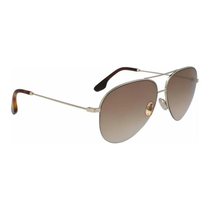 Victoria Beckham Aviator Sunglasses Women's Gold-1