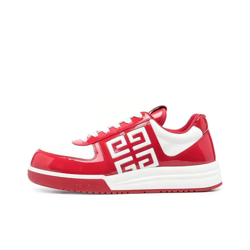 Givenchy G4 Low Top Casual Shoes Men's Red White-0
