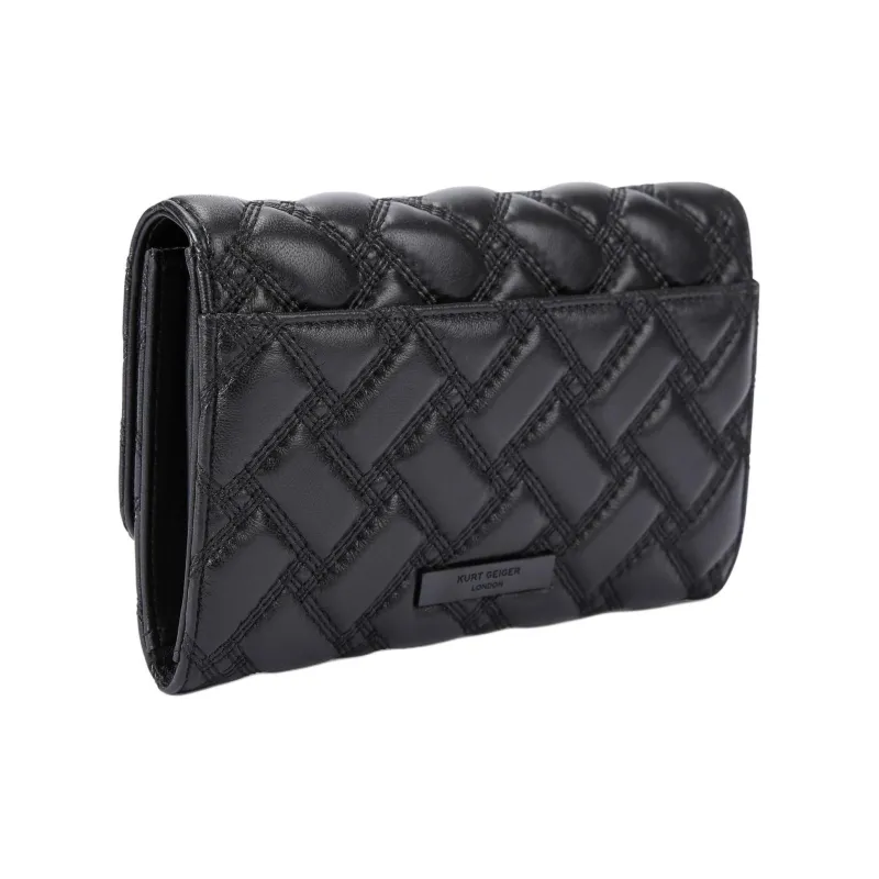 Kurt Geiger London Lambskin Wallets Shoulder Bag Crossbody Bag Women's Black-2