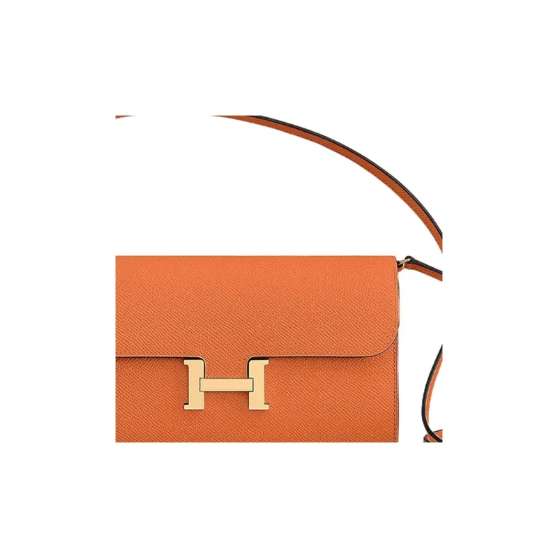 HERMES Constance To Go Epsom Leather Handheld Shoulder Bag Crossbody Bag Women's 93 Orange Orange-3