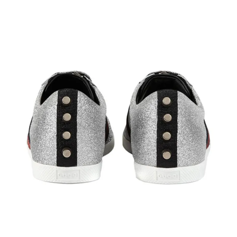 GUCCI Web Sneaker 'Glitter Studs'-4