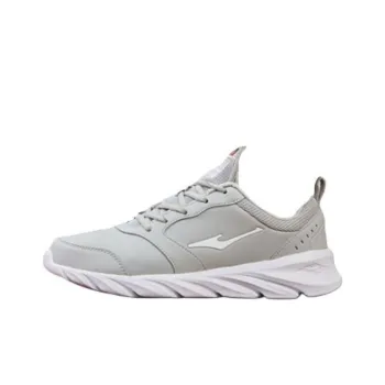 Erke Cushioning Anti-Slip Wear-Resistant Waterproof Breathable Rebound Low-Top Running Shoes Men's Gray
