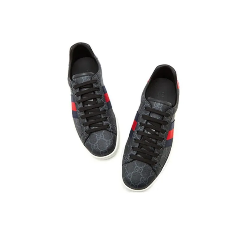 GUCCI Ace Gg Supreme 'Black Grey'-2