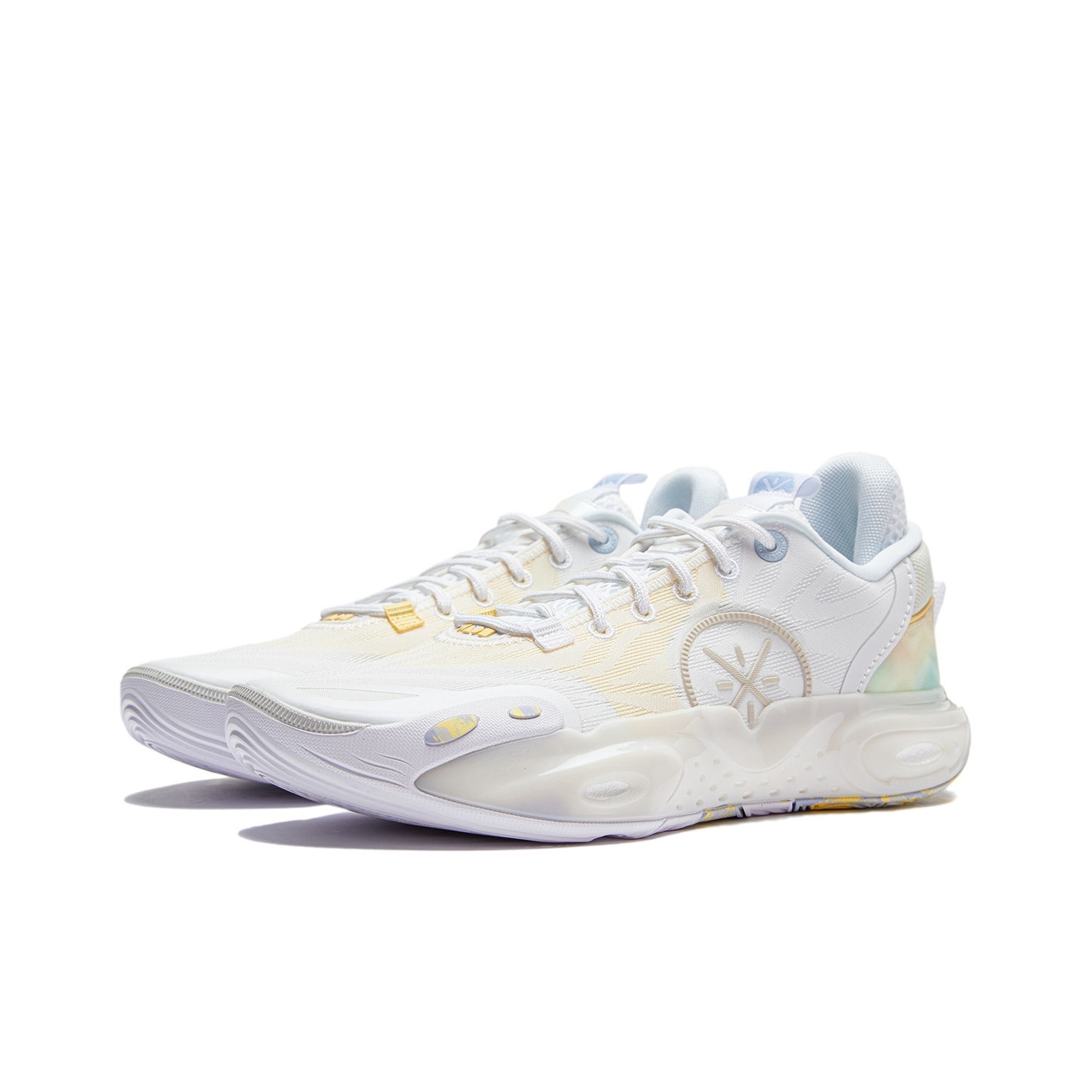 LINING All City 12 Basketball Shoes Men Low Top Standard White