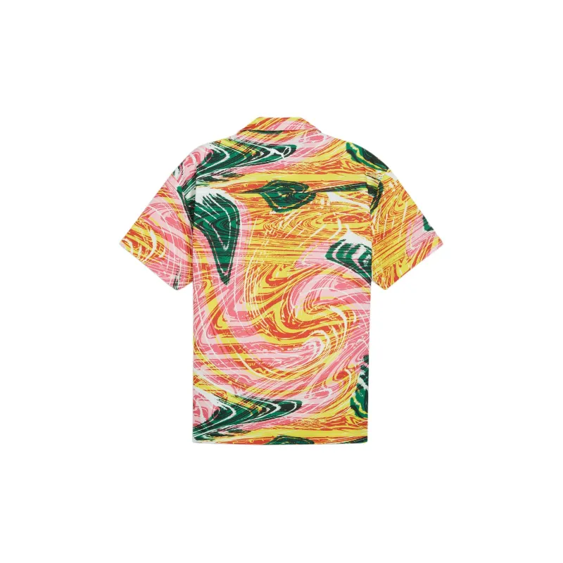 PUMA Scuderia Ferrari Race CREW Men's Motorsport Shirt Shirt Men's Speed Yellow-1