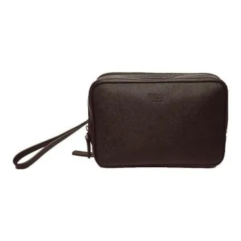 AMANI Leather Clutch Men's Brown