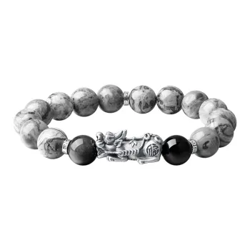 KINGFOCUS Obsidian Bracelets Men's
