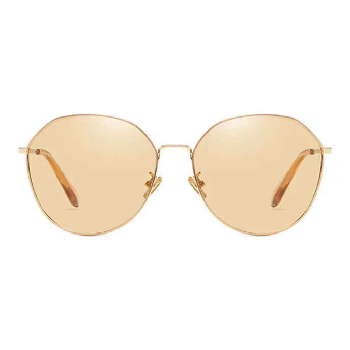 Thunder Pailong Metal Irregular Shape Sunglasses Unisex-3