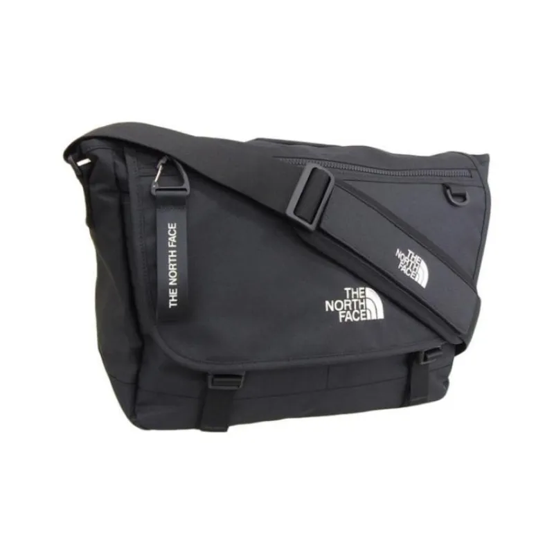 THE NORTH FACE Polyester Messenger Bag Shoulder Bag Crossbody Bag Large Size Unisex Black-1