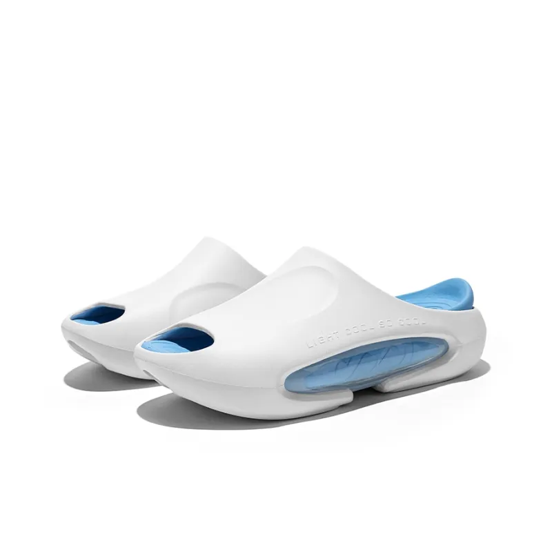 Cool Bucket Cloud Series Cut Out Quiet Slip Resistant Slide Slippers Unisex Hydrogen Cloud Blue-2
