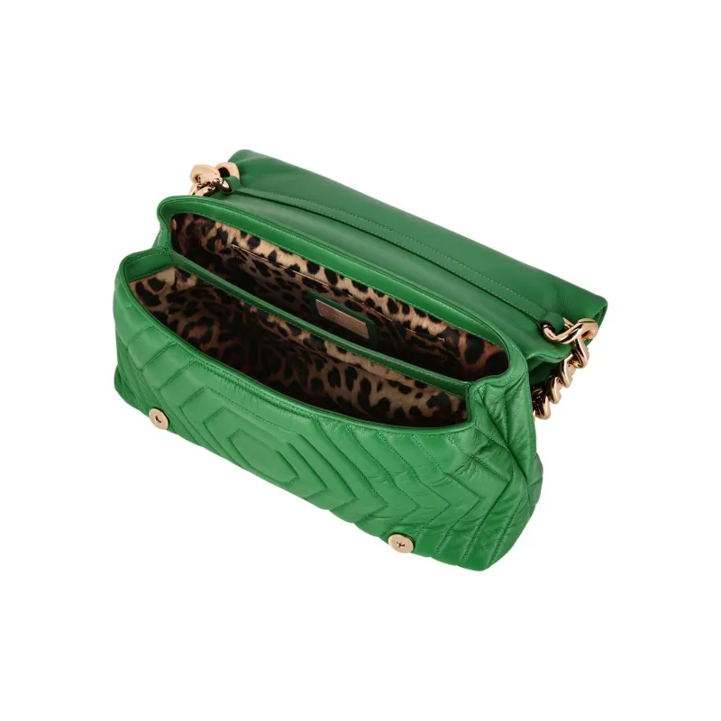 PHILIPP PLEIN Nappa Sheepskin Handbag Shoulder Bag Small Size Women's Green-2