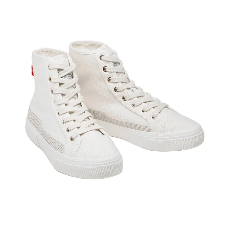 Levi’s High-Top Skateboard Shoes Women's Ecru-3
