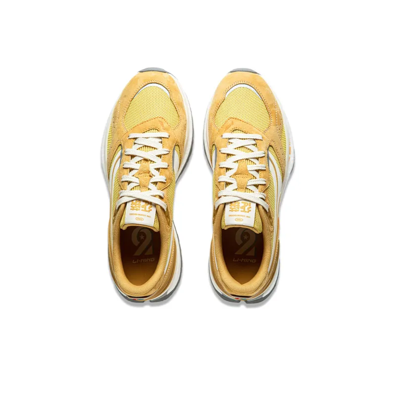 LiNing Honor Renew Cushioning Anti-Slip Wear-Resistant Breathable Support Rebound Low-Top Casual Shoes Men's Yellow-3
