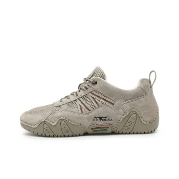 G.N.SHIJIA Casual Shoes Men Low Top Sand/Gray