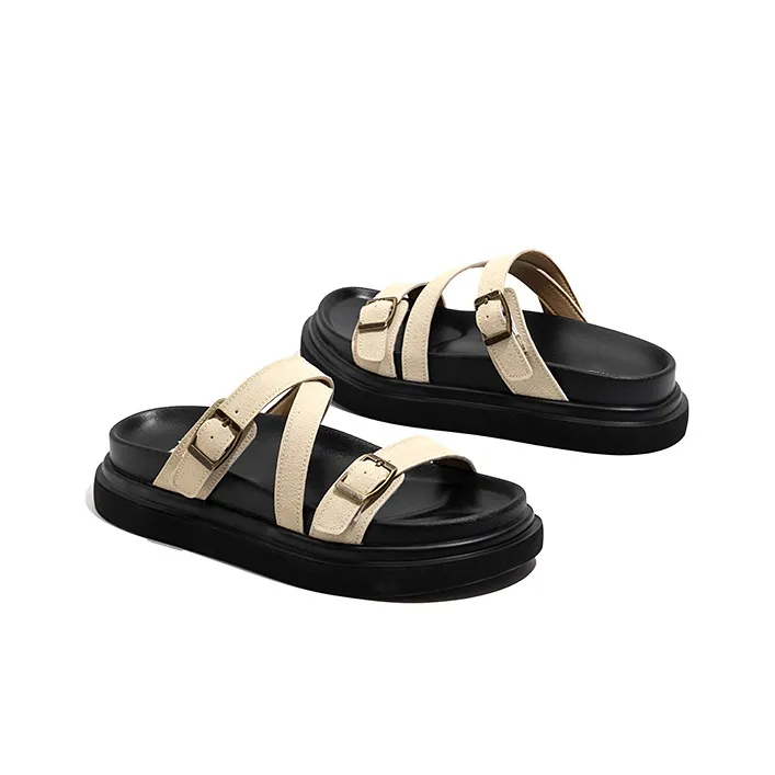 Old Meow Flat Buckle For External Wear Slide Slippers 4.7cm Women's-9