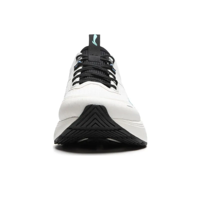 LiNing Light And Shadow Element Anti Slip Wear Resistant Low Top Casual Running Shoes Men's White Blue-2