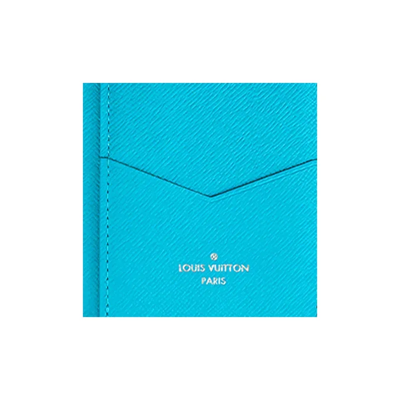 LOUIS VUITTON Pocket Organizer Monogram Eclipse Lagoon Blue-5
