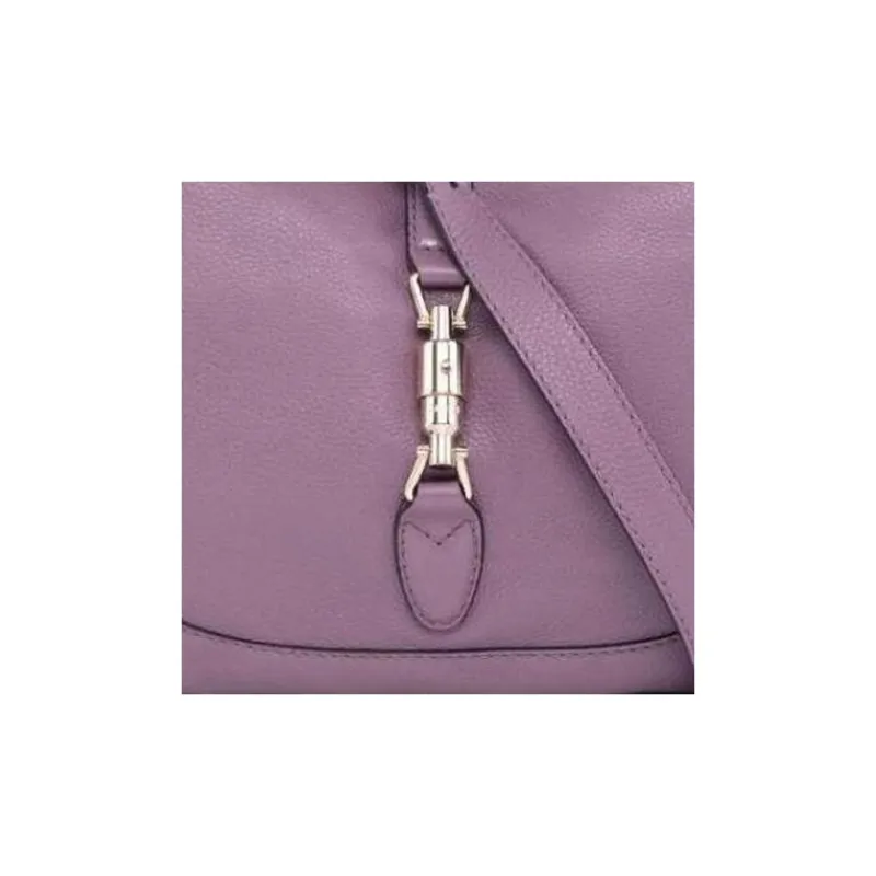 GUCCI Cow Leather Crossbody Bag Shoulder Bag Women's Purple-5