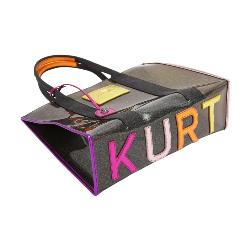 Kurt Geiger London Ethenyl Tote Bag Shopping Bag Handbag Large Size Women's Black-3