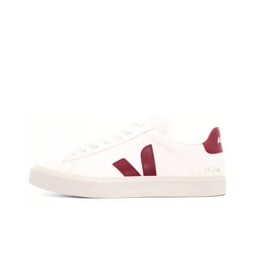 VEJA Campo Skateboard Shoes Unisex Low-Top White/Red