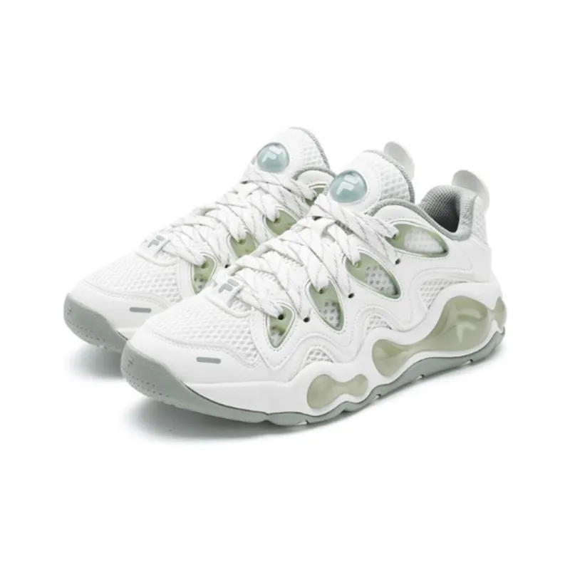 FILA FUSION VERTICAL Cushioning Wear Resistant Low Top Basketball Shoes Women's Snow-2