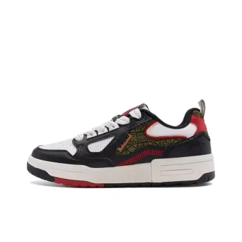 China Post x XTEP New Dawn Cushioning Low Top Skateboard Shoes Men's Black White Red