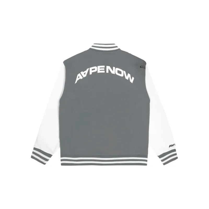 Aape Moonface Logo Varsity Jacket-5
