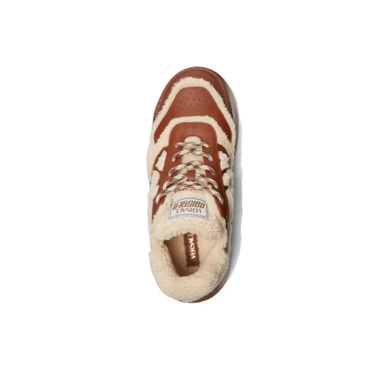 VERSACE Greca Odissea Shearling Sneakers-2