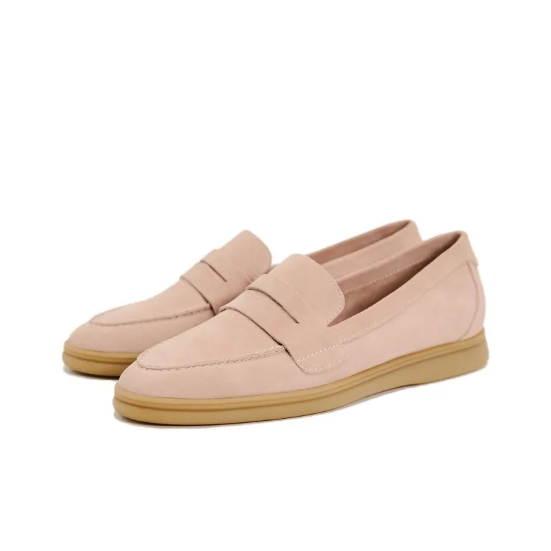 ZARA Loafers Women's Rose Red-2