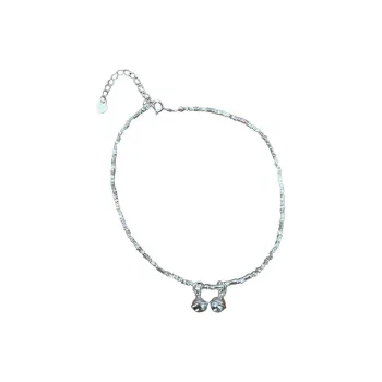 P&N S925 Silver Anklets Women's