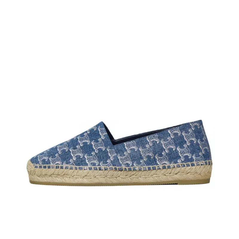 CELINE Triomphe Espadrilles Women's Blue-0