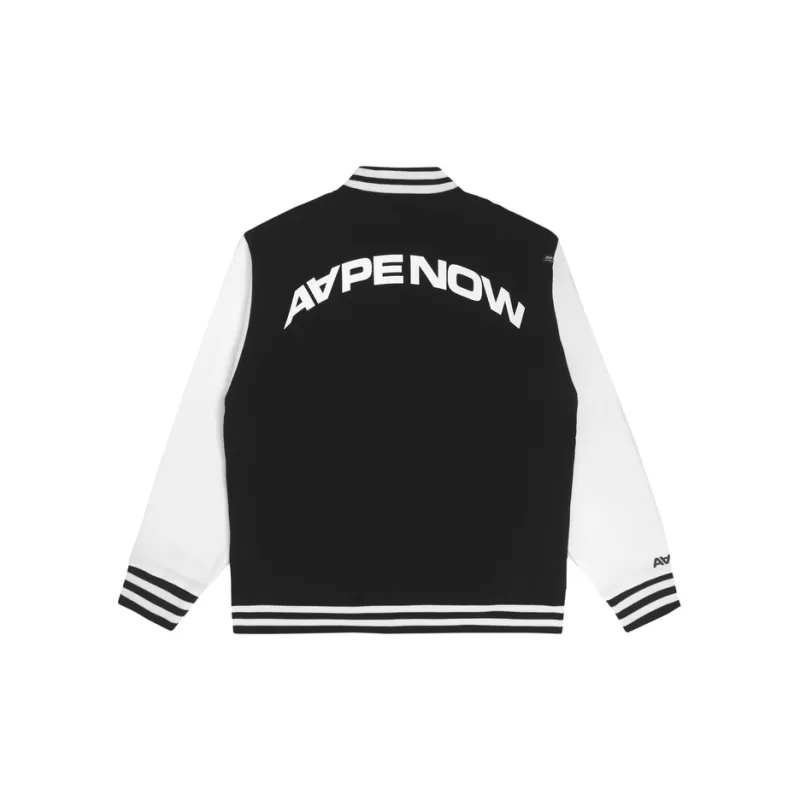 Aape Moonface Logo Varsity Jacket-3