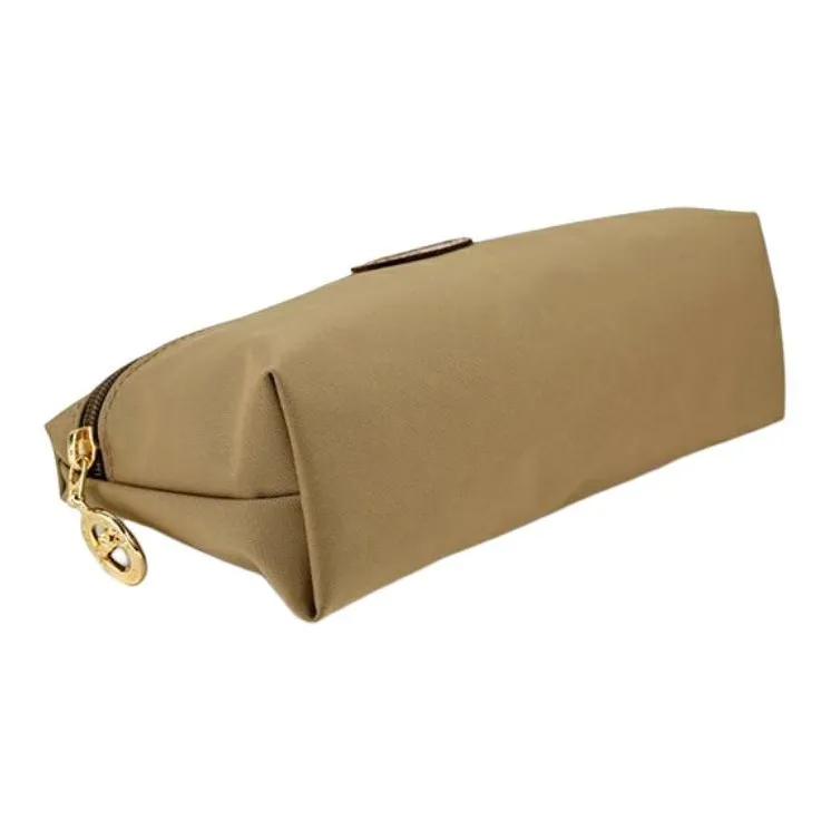 LONGCHAMP Le Pliage Canvas Makeup Bags Clutches Women's Sand Gray-2