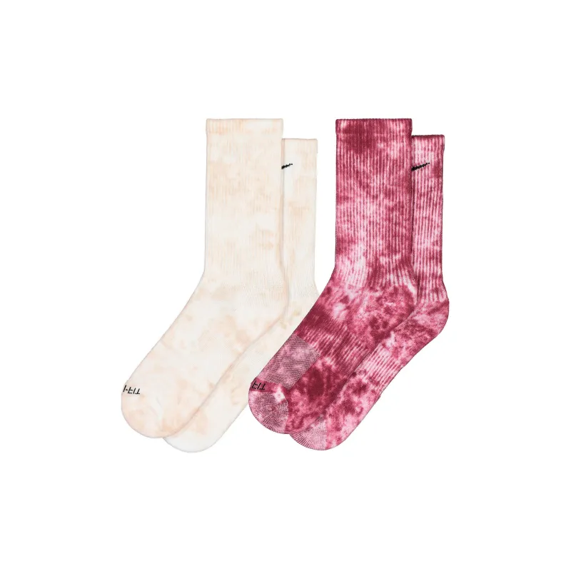 Nike Knee High Socks Unisex 2 Pack Rose Red/Light Pink-1