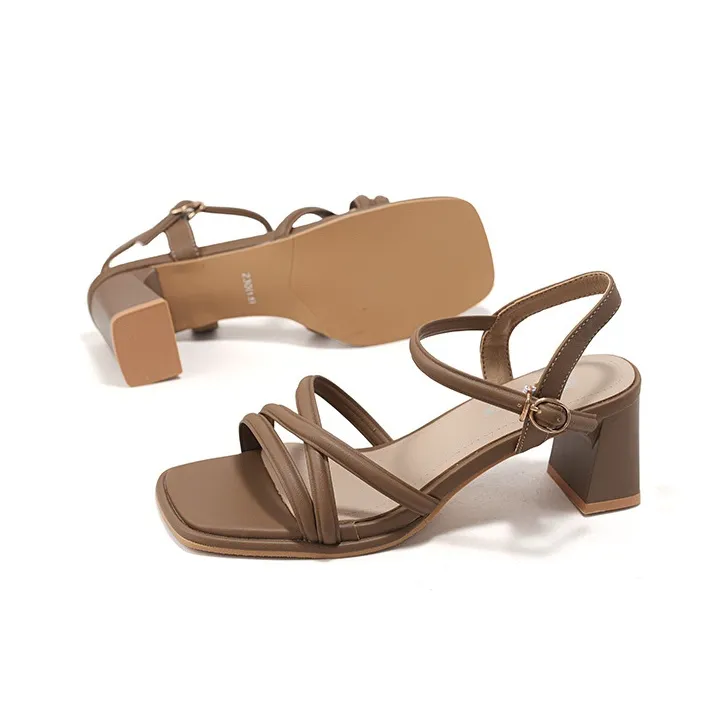 Crocodile Strap Sandals Women's-18