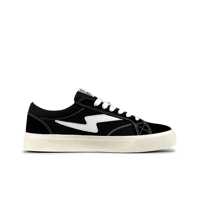 LuzaoT SUPER DRAG Abrasion Resistant Low Top Canvas Shoes Unisex Black White-1