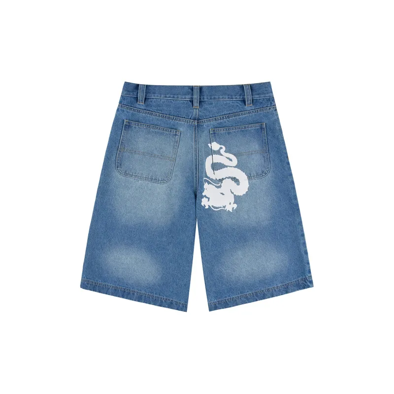 OCCUPY Denim Shorts Unisex-5