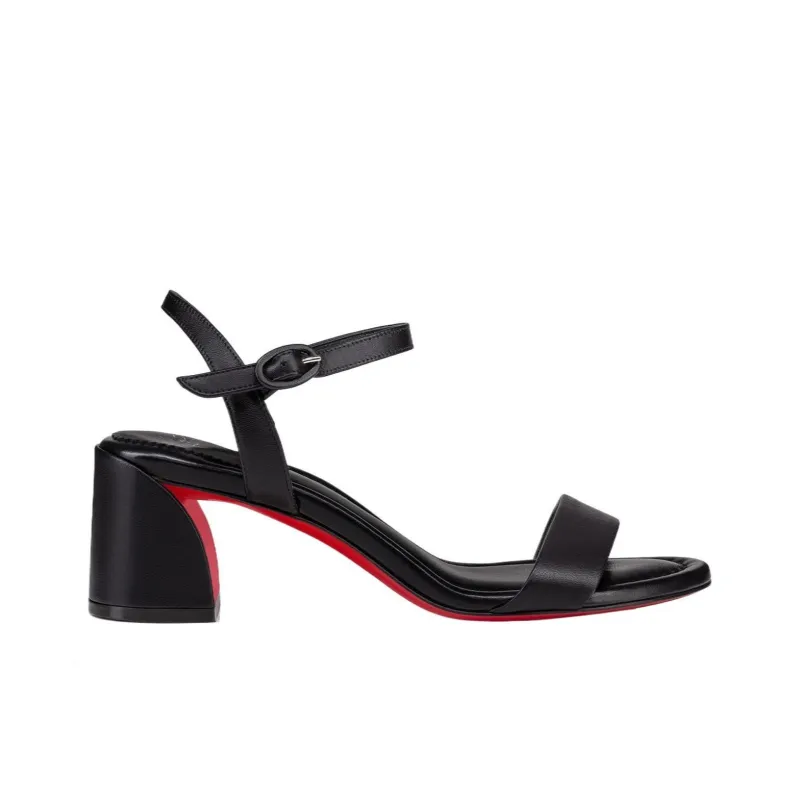 CL One Strap Sandals 5.5cm Women's Black-1