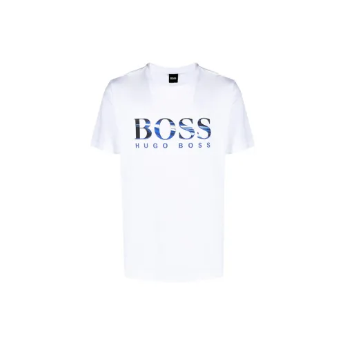 HUGO BOSS Men’s Printing T-shirt White T-shirt