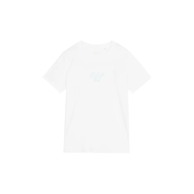 FILA Drop Shoulder Sleeve T Shirt Women's Standard White-1