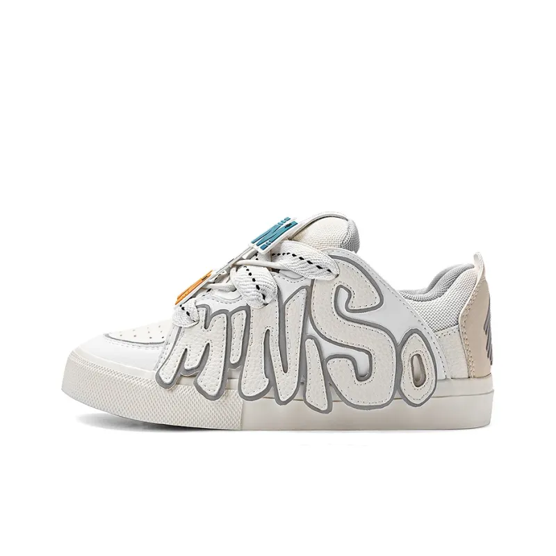 MINISO Low Top Skateboard Shoes Unisex Dreamy Volcanic Gray-0