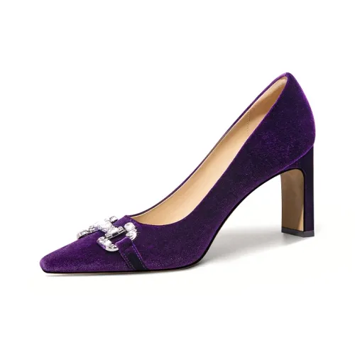 Lily Wei High Heels Women's Purple