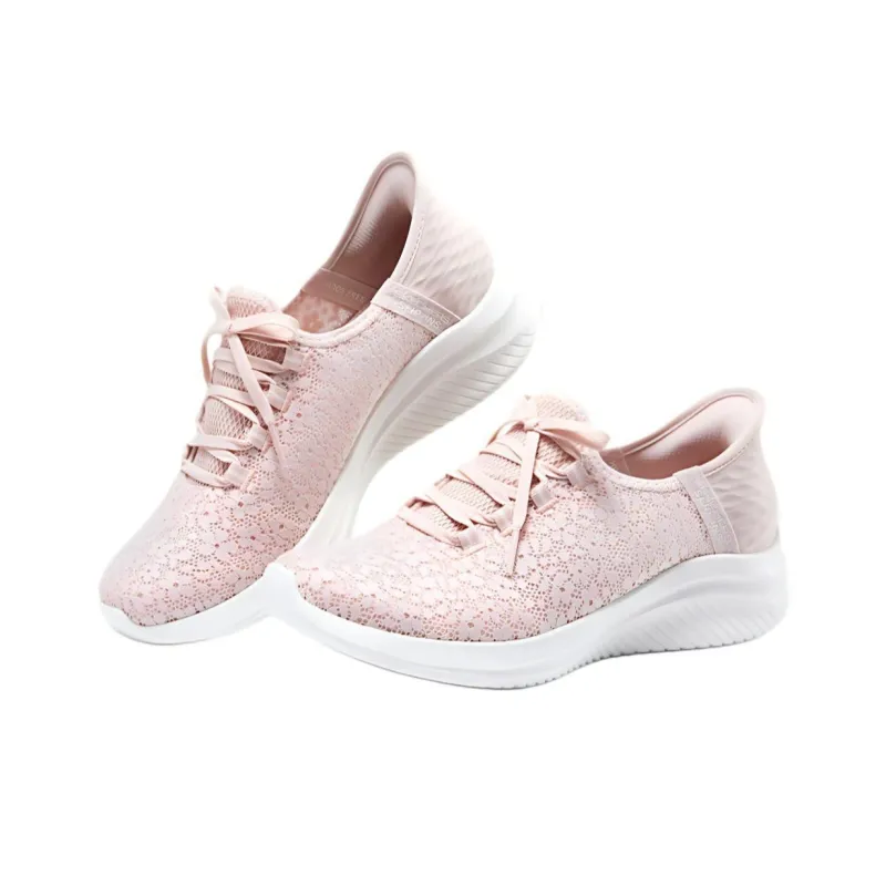 Skechers Slip Ins Breathable Lightweight Low Top Casual Shoes Women's Pink-2