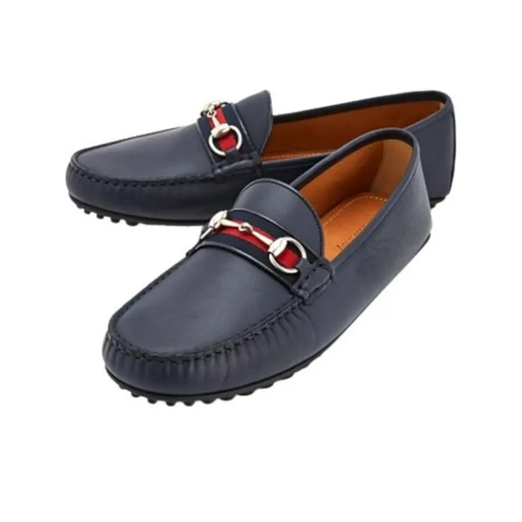 GUCCI Loafer 'Web Leather' Men's-2