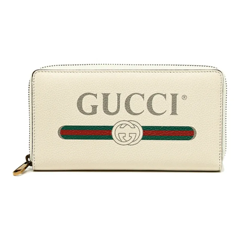GUCCI Leather Wallet Unisex White-0