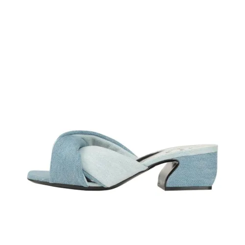 SERGIO ROSSI SI Rossi Denim Mules