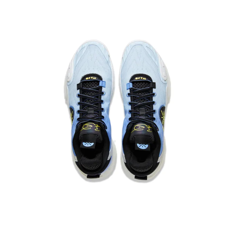 LiNing All City 12 Cushioned Wear Resistant Breathable Slip Resistant Low Top Basketball Shoes Men's Blue-4