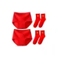 2 Pack (Red)+Flying Dragon Blessing (2 Pack Socks)