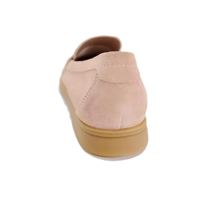ZARA Loafers Women's Rose Red-4